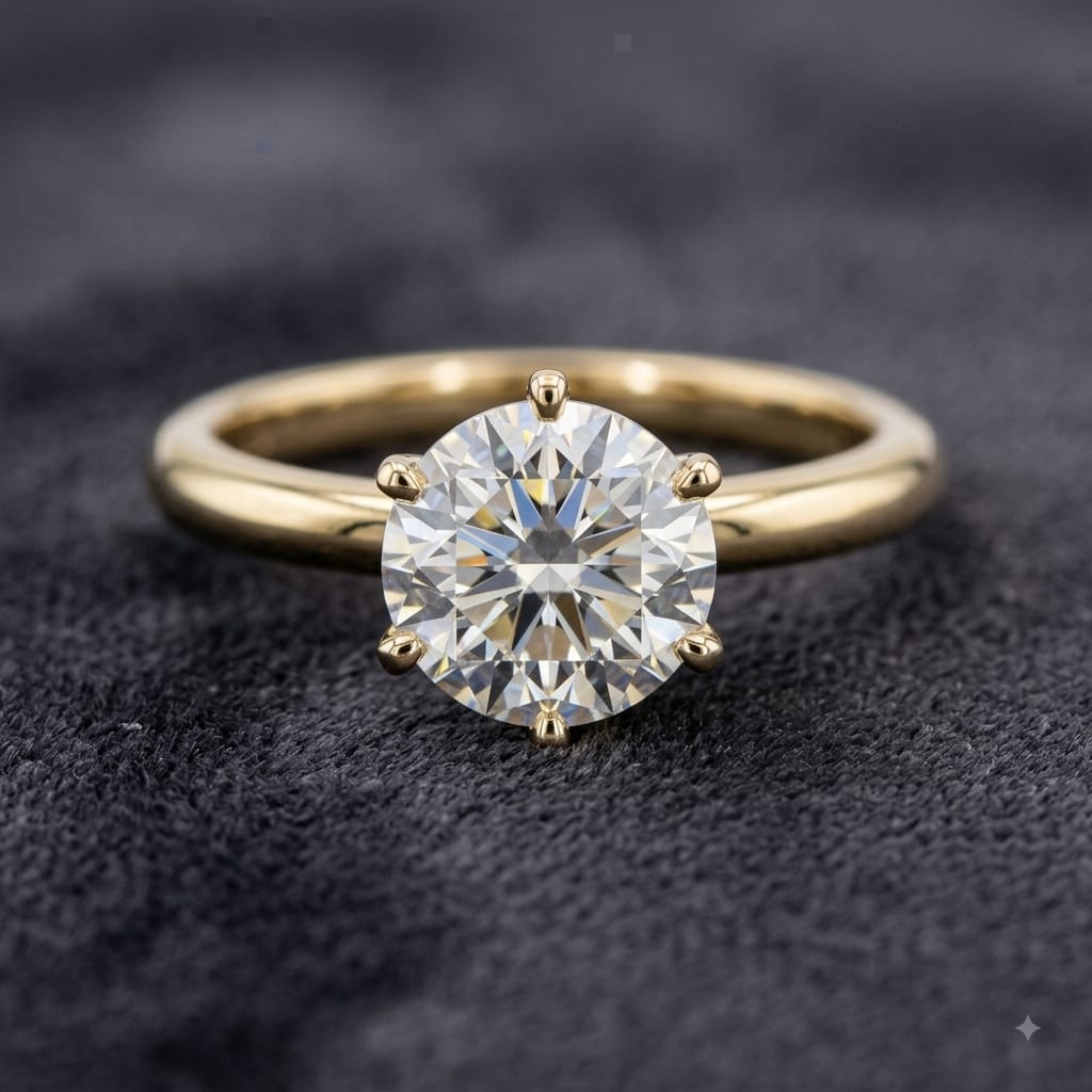 Round Brilliant Lab-Grown Diamond Ring